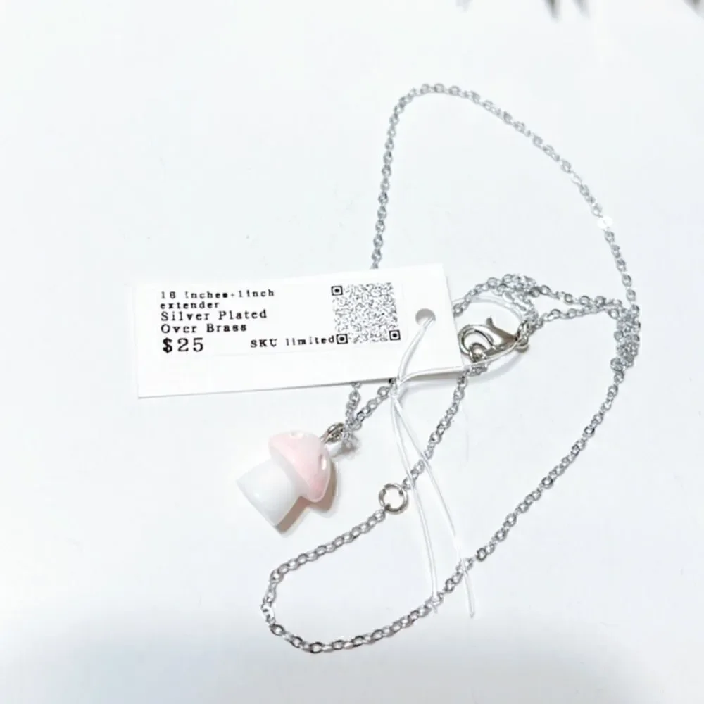 mushroom necklace